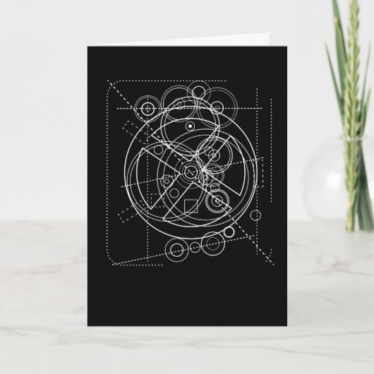 Antikythera Mechanism Drawing Karte (Vorderseite)