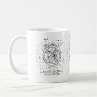 Antikythera-Mechanismus Zeichnend Kaffee-Tasse