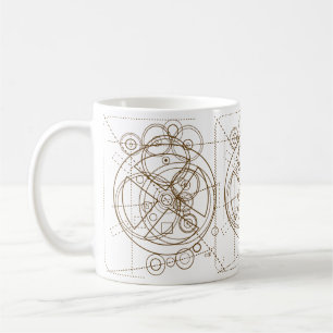 Antikythera-Mechanismus Zeichnend Kaffeetasse