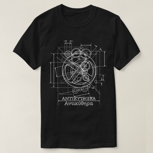Antikythera Mechanismus Zeichnend Pullover Hoodie (Design vorne)