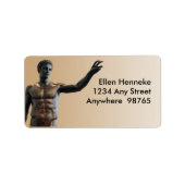 Antikythera Statue Adressaufkleber (Vorne)