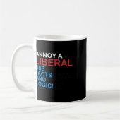 Antiliberaler Ärgern Sie einen liberalen republika Kaffeetasse (Links)