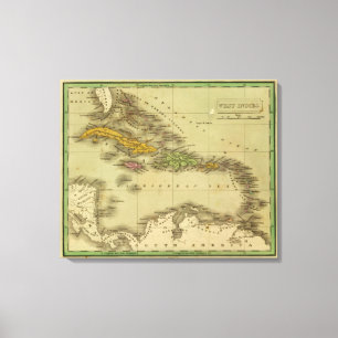 Antillen 15 leinwanddruck