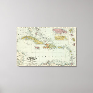 Antillen 19 leinwanddruck