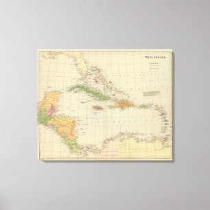 Antillen 5 leinwanddruck