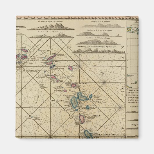 Antillen, Charibbeinseln Magnet (Vorne)