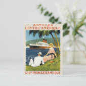 Antillen Mitte-Amerika Postkarte (Stehend Vorderseite)