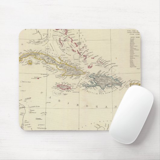 Antillen oder WestIndien-Inseln Mousepad (Mit Mouse)