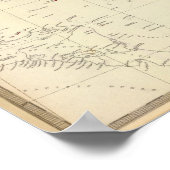 Antillen oder WestIndien Inseln Poster (Ecke)