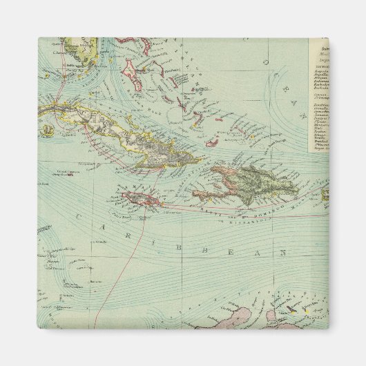 Antillen oder Westindien Magnet (Vorne)