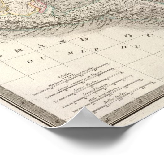 Antillen - Westindien Poster (Ecke)