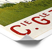 Antillen Zentralamerika Vintage Schiffsreise Poster (Ecke)