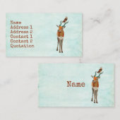 ANTILOPE u. EULE Visitenkarte (Vorne/Hinten)