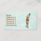 ANTILOPE u. EULE Visitenkarte (Vorderseite)