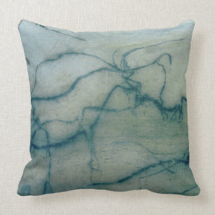 Antilope und Bison, Perigordian (Höhlenmalerei) Kissen