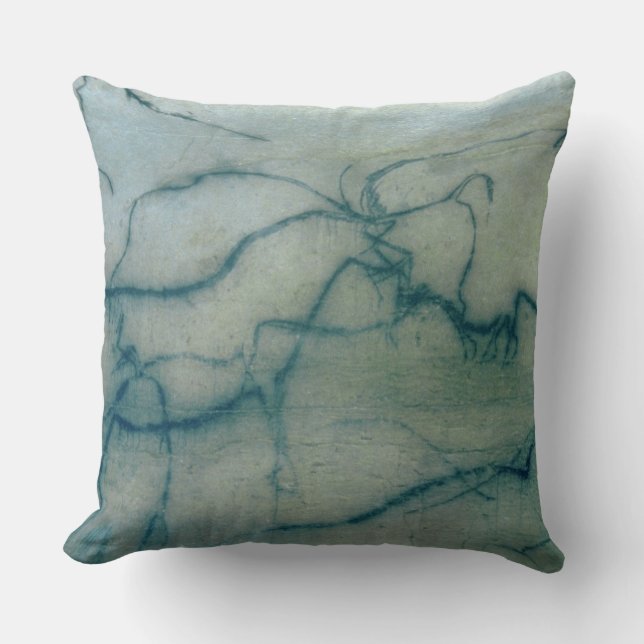 Antilope und Bison, Perigordian (Höhlenmalerei) Kissen (Vorderseite)