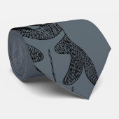 Antilopen-Blicks-Krawatten-Grau Krawatte (Gerollt)