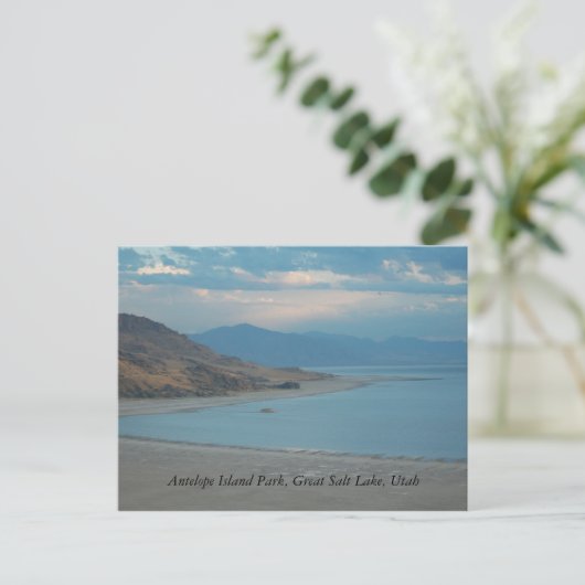 Antilopen-Insel-Park, Great Salt Lake… Postkarte (Stehend Vorderseite)