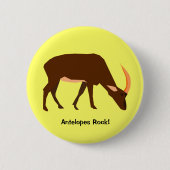 Antilopen-Knopf Button (Vorderseite)