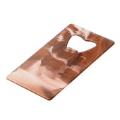 Antilopen-Schlucht, natürlich Lit Geldkarten Flaschenöffner (Rückseite Schrägansicht)