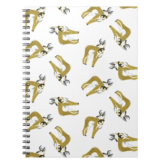 Antilopen-Wurf-Notizbuch Notizblock (Vorderseite)