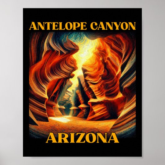 Antilopenschlucht Arizona Wandern Camping  Poster (Vorne)