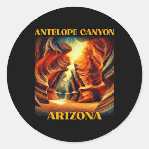 Antilopenschlucht Arizona Wandern Camping Runder Aufkleber