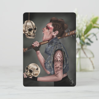 Antimainstream Weihnachtskarte - Digital Art Punk Feiertagskarte