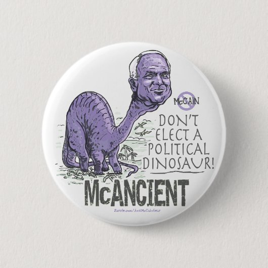 AntiMcCain McAncient Button (Vorderseite)