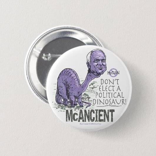AntiMcCain McAncient Button (Vorne & Hinten)