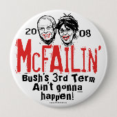 AntiMcCain Palin McFailin Knopf Button (Vorderseite)