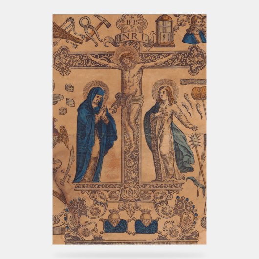 Antimins Eucharist-Symbol Acrylschild (Vorderseite)