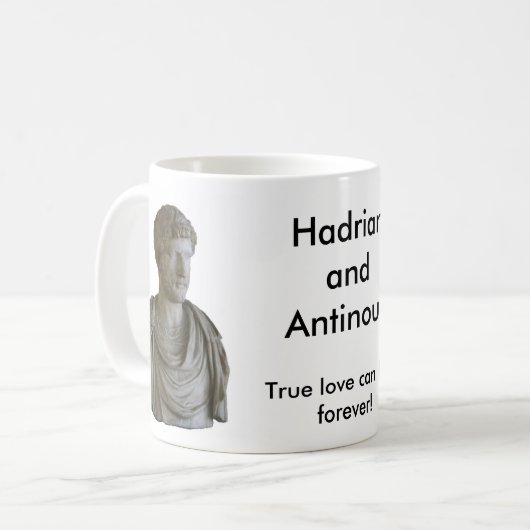 Antinous, Hadrian, HadrianandAntinous, wahres lov… Kaffeetasse (Vorderseite Links)