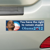 AntiObama 2012 Autoaufkleber (Auf Auto)