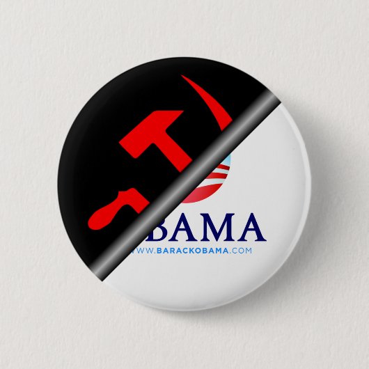 AntiObama - Antisozialist Button (Vorderseite)