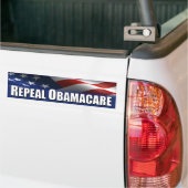 AntiObama - Aufhebung OBAMACARE Autoaufkleber (Auf Lkw)