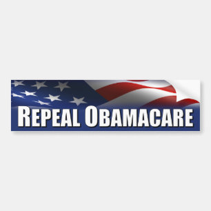 AntiObama - Aufhebung OBAMACARE Autoaufkleber