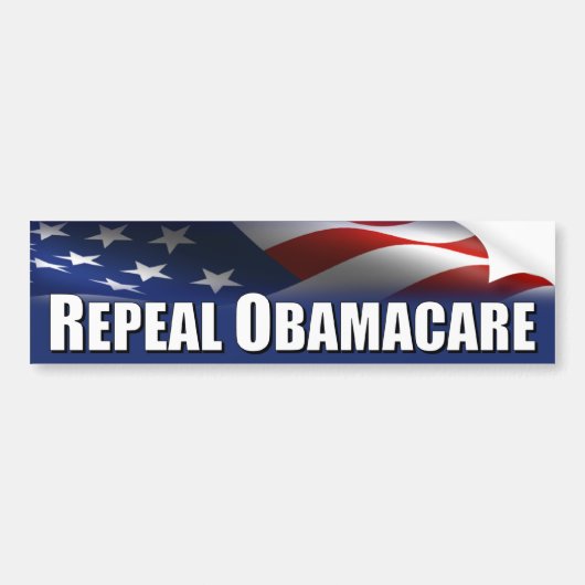 AntiObama - Aufhebung OBAMACARE Autoaufkleber (Vorne)