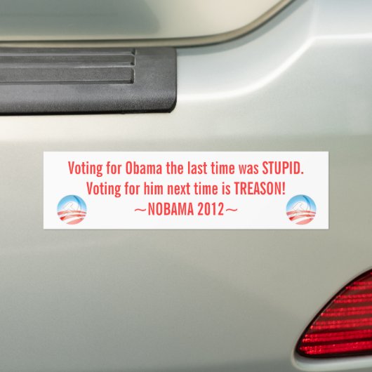 Antiobama-Aufkleber, NOBAMA 2012, Autoaufkleber (Auf Auto)
