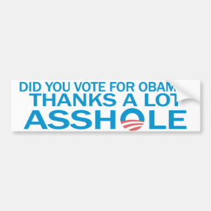 Antiobama-Autoaufkleber Autoaufkleber