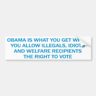 Antiobama-Autoaufkleber Autoaufkleber