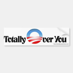 Antiobama-Autoaufkleber "total über Ihnen " Autoaufkleber