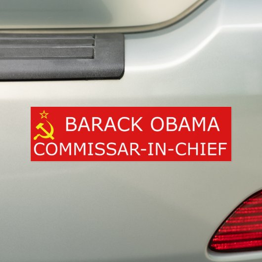 AntiObama: Commissar-in-Leiter Autoaufkleber (Auf Auto)