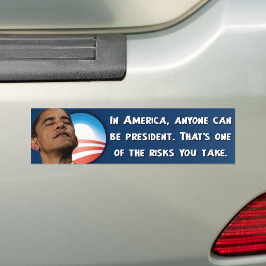 AntiObama - die Risiken, die Sie eingehen Autoaufkleber (Auf Auto)
