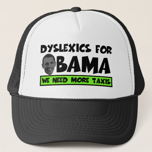 Antiobama-Dyslexie Truckerkappe (Vorderseite)