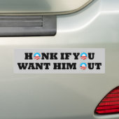 AntiObama "Honk wenn" Autoaufkleber (Auf Auto)