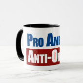 Antiobama-Kaffee-Tasse Tasse (Vorderseite Links)