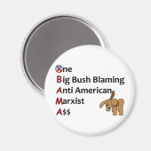 AntiObama Magnet (Vorderseite/Rückseite)