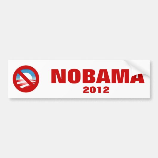 AntiObama - NOBAMA Autoaufkleber (Vorne)