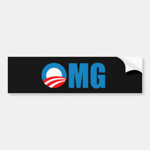 AntiObama OMG Autoaufkleber